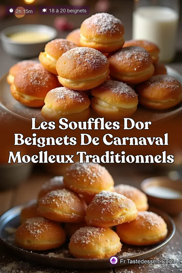 Les Souffles dOr Beignets de Carnaval Moelleux Traditionnels