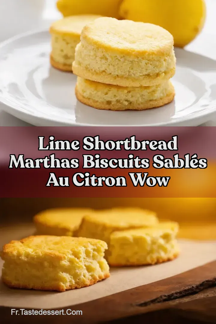 Lime Shortbread Marthas Biscuits Sabl&eacute;s au Citron WOW