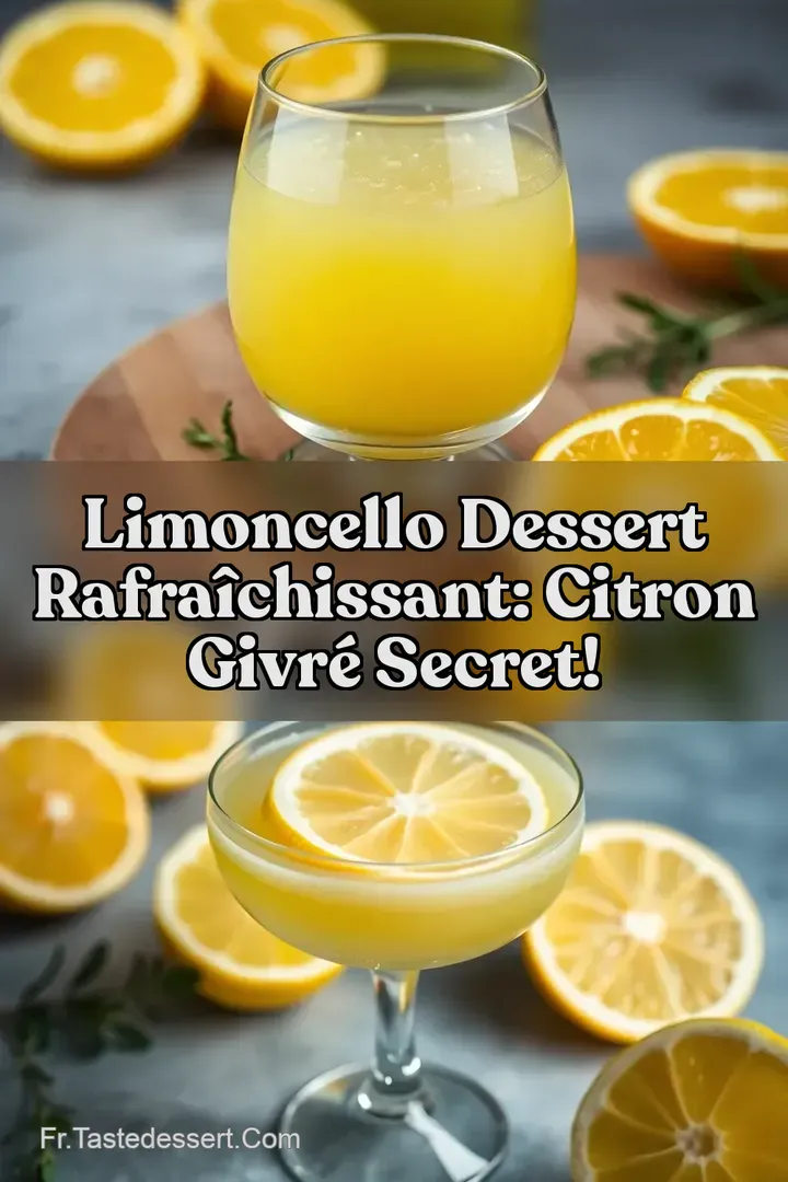Limoncello Dessert Rafra&icirc;chissant: Citron Givr&eacute; Secret!