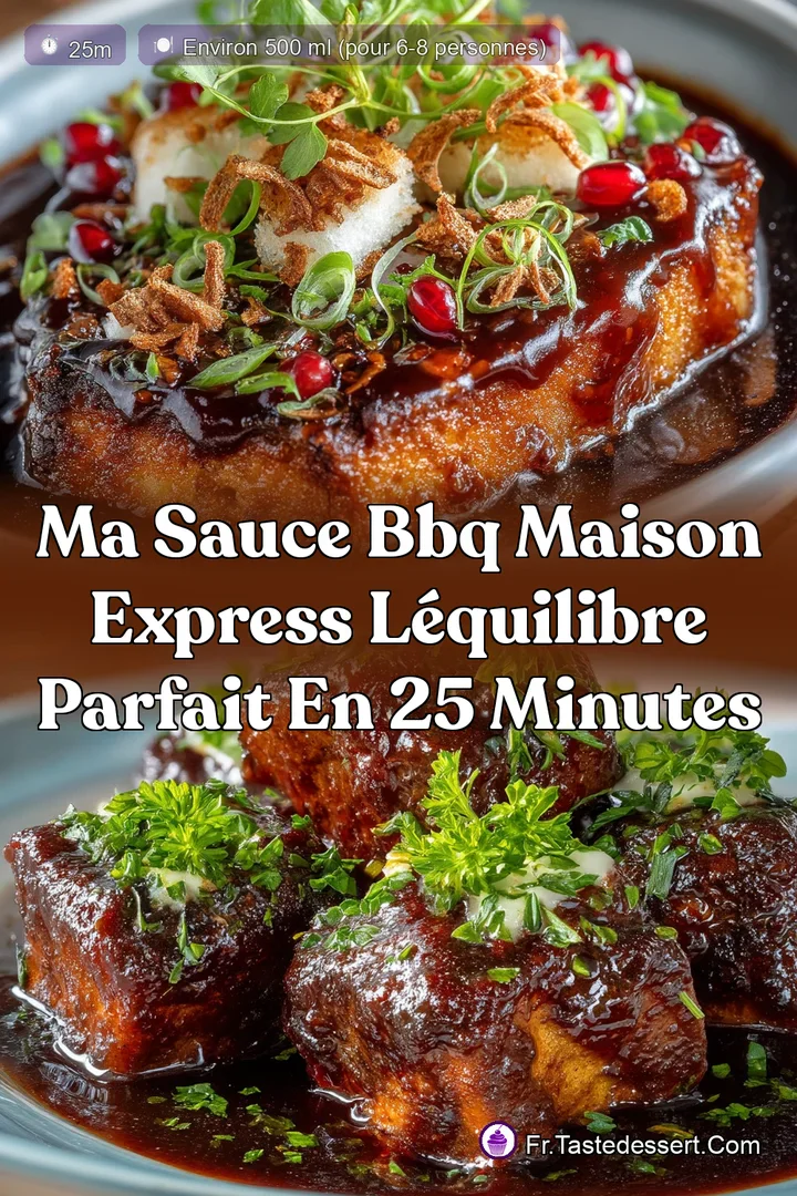 Ma Sauce BBQ Maison Express L&Eacute;quilibre Parfait en 25 Minutes