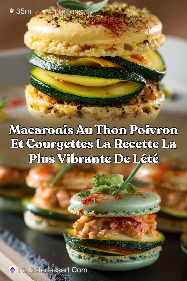 Macaronis au thon poivron et courgettes La recette la plus vibrante de l&eacute;t&eacute;