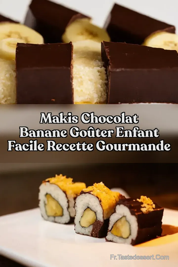 Makis Chocolat Banane Go&ucirc;ter Enfant Facile Recette Gourmande