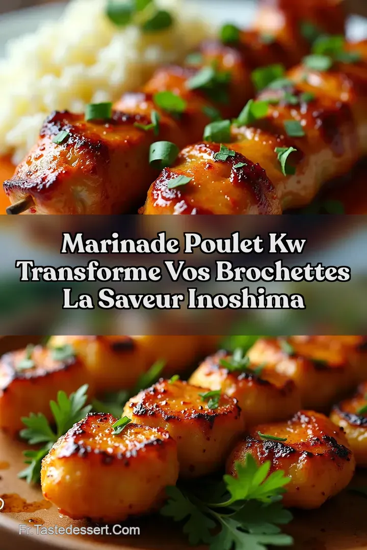 Marinade Poulet kw Transforme Vos Brochettes La Saveur Inoshima