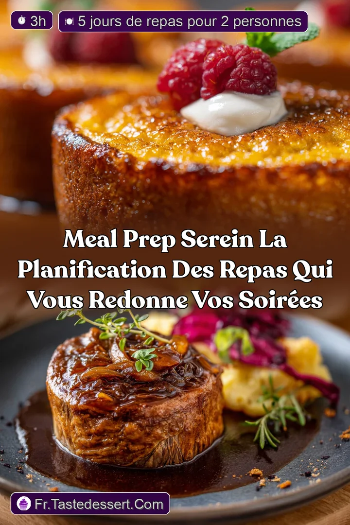 Meal Prep Serein La Planification des repas qui vous redonne vos soir&eacute;es