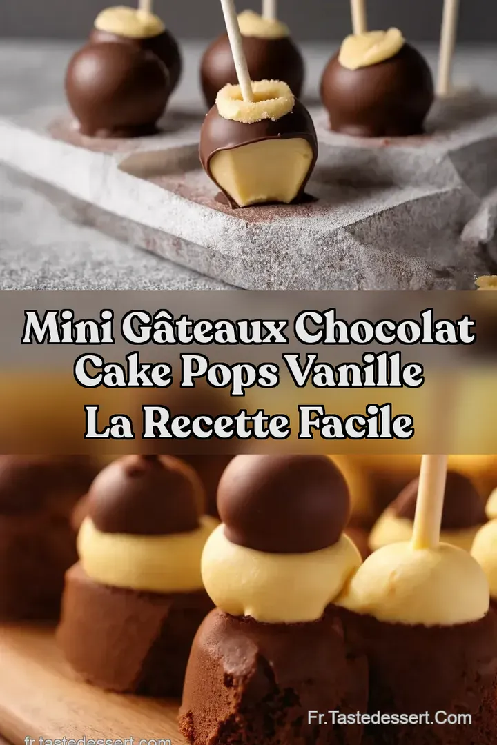 Mini G&acirc;teaux Chocolat Cake Pops Vanille la Recette Facile