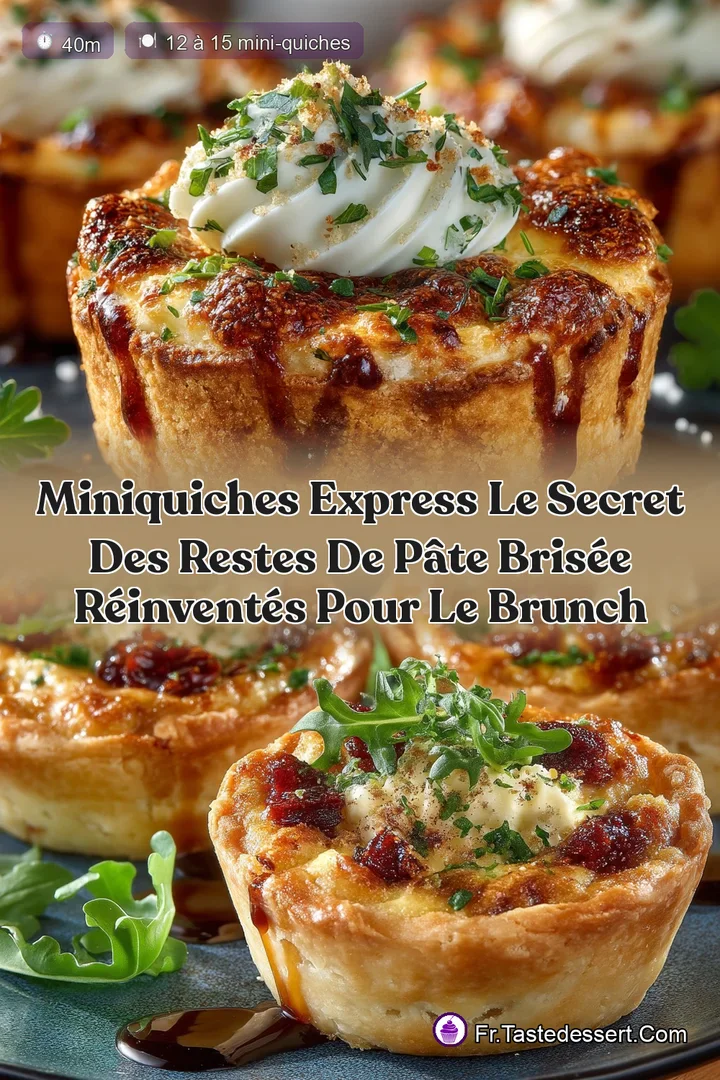 MiniQuiches Express Le Secret des Restes de P&acirc;te Bris&eacute;e R&eacute;invent&eacute;s pour le Brunch