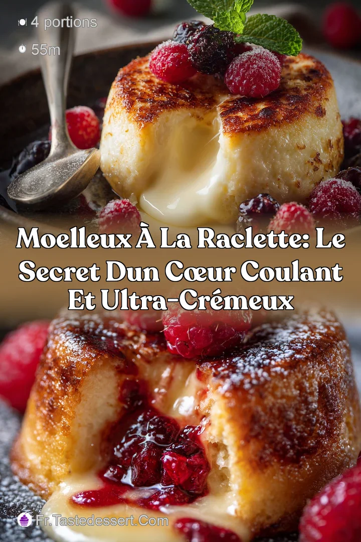 Moelleux &agrave; la Raclette: Le secret dun c&oelig;ur coulant et ultra-cr&eacute;meux