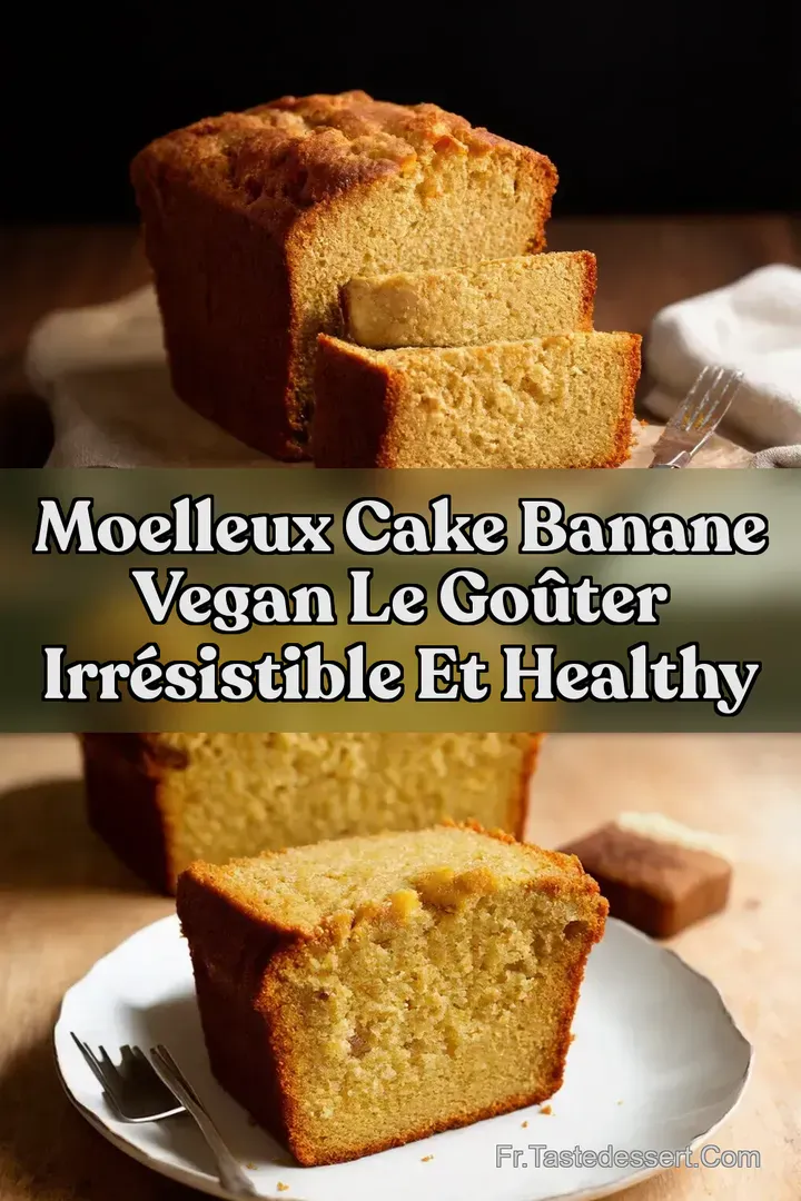 Moelleux Cake Banane Vegan Le Go&ucirc;ter Irr&eacute;sistible et Healthy