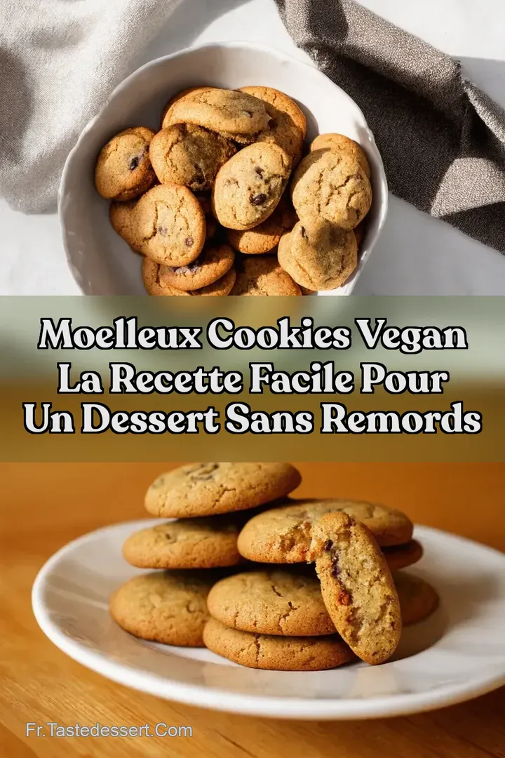 Moelleux Cookies Vegan La Recette Facile Pour Un Dessert Sans Remords