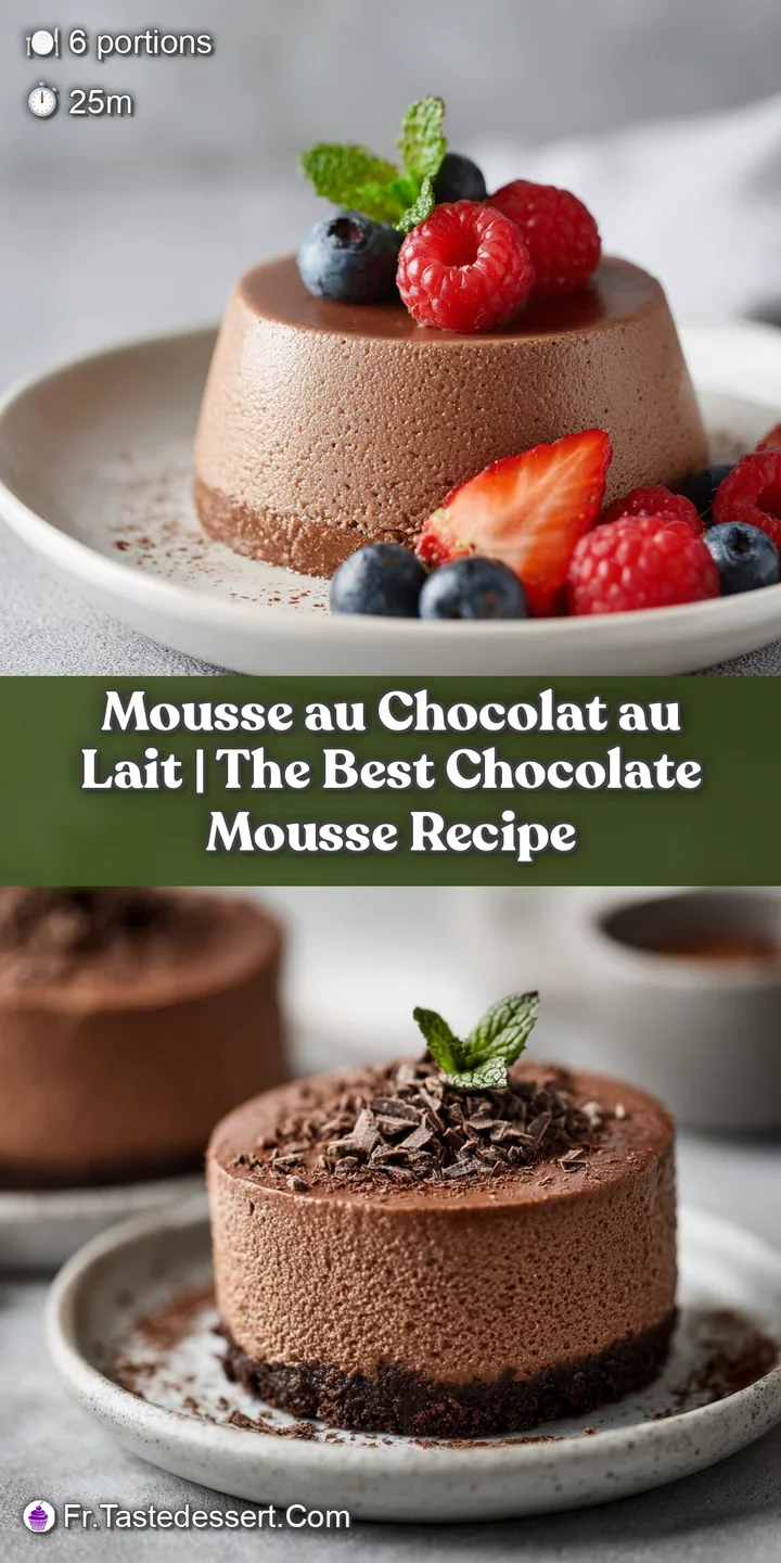 Close-up of rich, creamy chocolate mousse with a glossy sheen, showing its smooth, luscious texture.