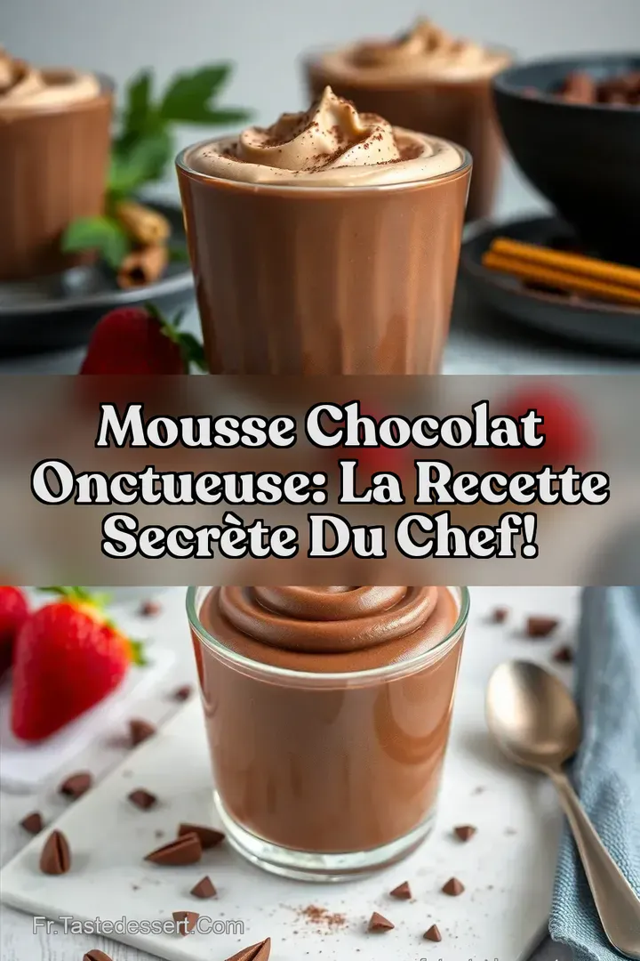Mousse Chocolat Onctueuse: La Recette Secr&egrave;te du Chef!