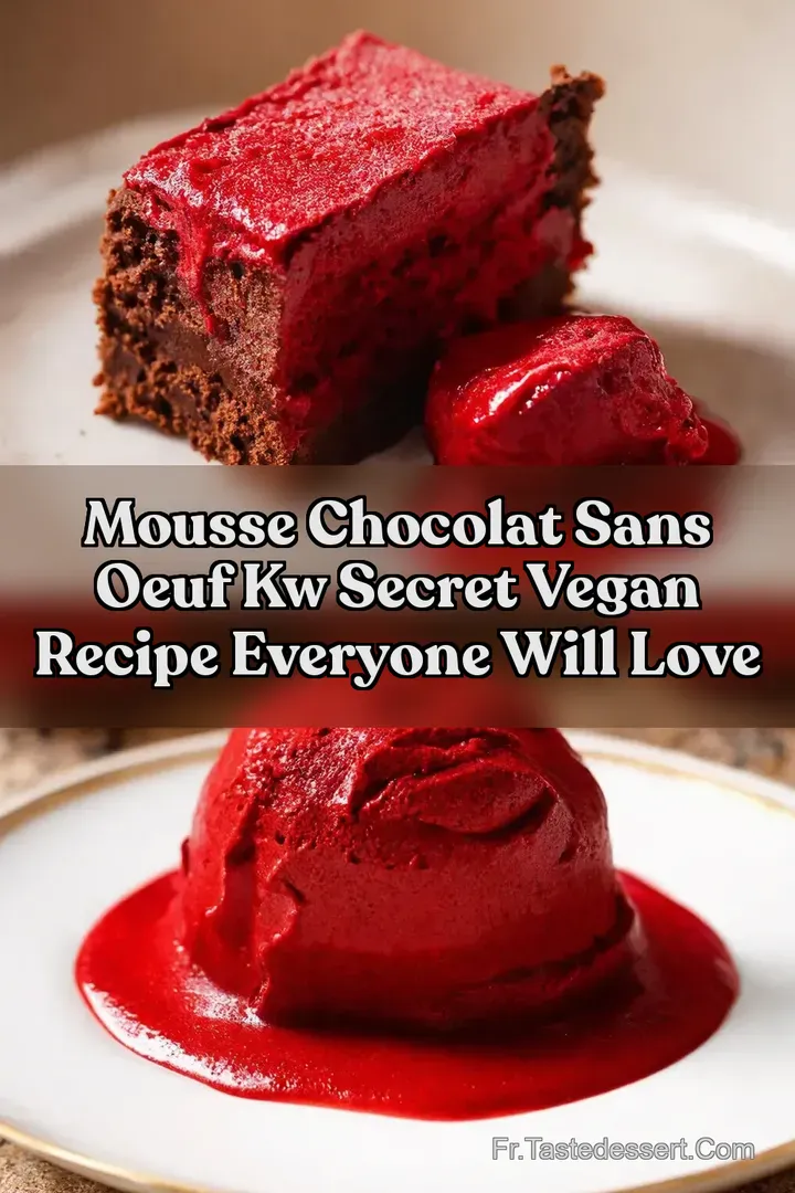 Mousse Chocolat Sans Oeuf kw Secret Vegan Recipe Everyone Will Love