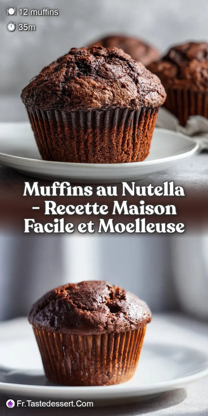 Close-up of a fluffy muffin, its top slightly cracked, oozing a rich, dark chocolate lava-like center.