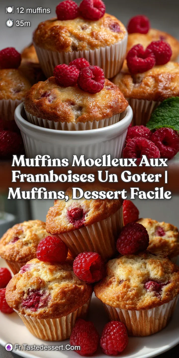 Muffins Moelleux aux Framboises Un Goter | Muffins Dessert Facile