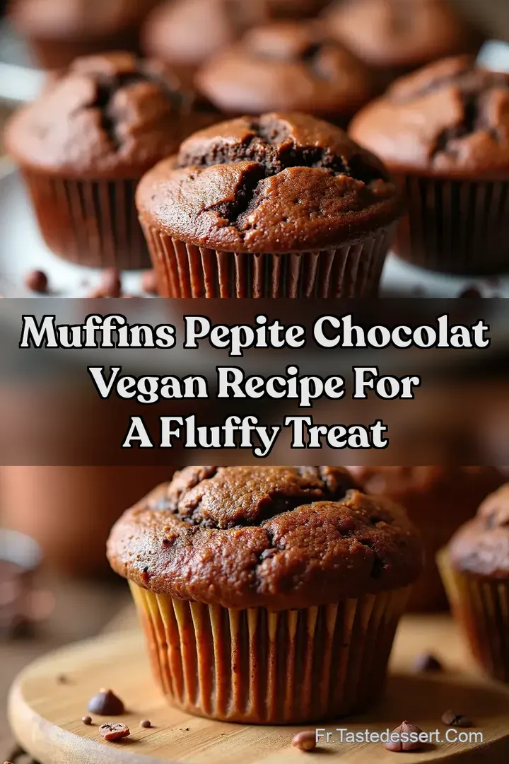 Muffins Pepite Chocolat Vegan Recipe for a Fluffy Treat