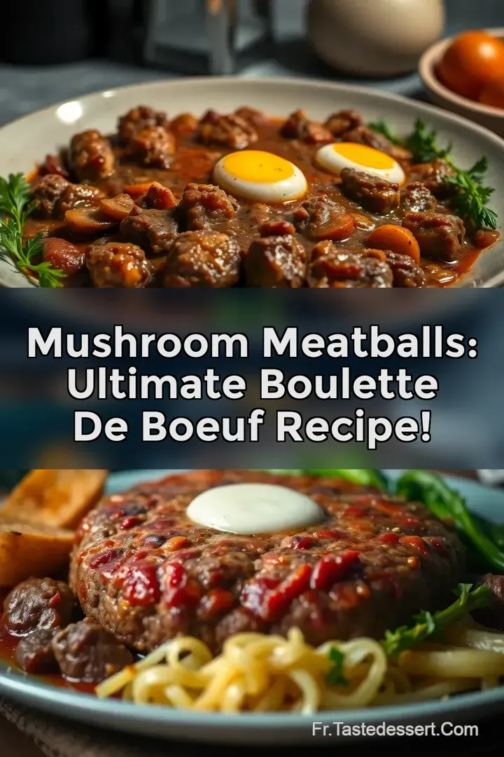 Mushroom Meatballs: Ultimate Boulette de Boeuf Recipe!