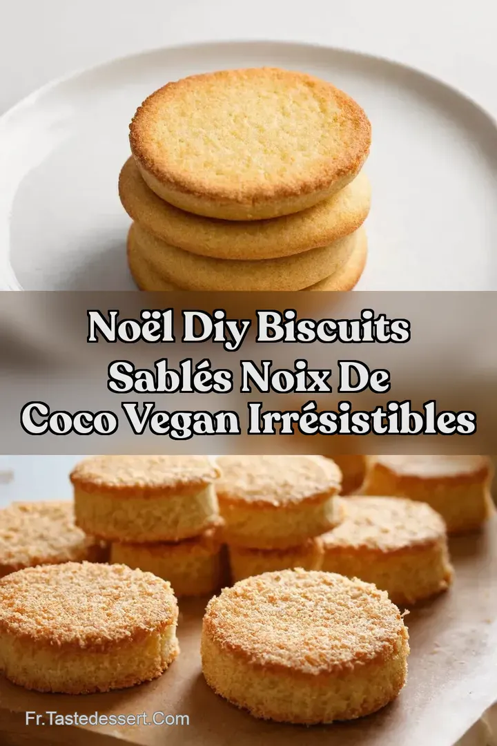 No&euml;l DIY Biscuits Sabl&eacute;s Noix de Coco Vegan Irr&eacute;sistibles