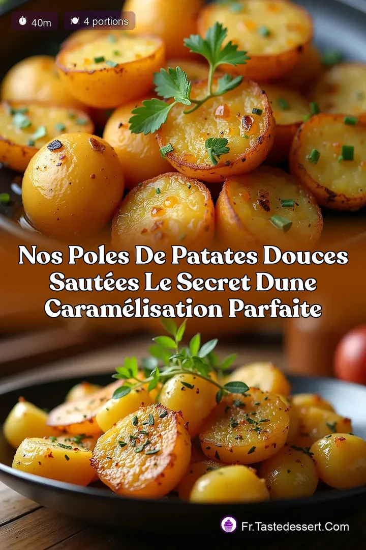 Nos Poles de Patates Douces Saut&eacute;es Le Secret dune Caram&eacute;lisation Parfaite