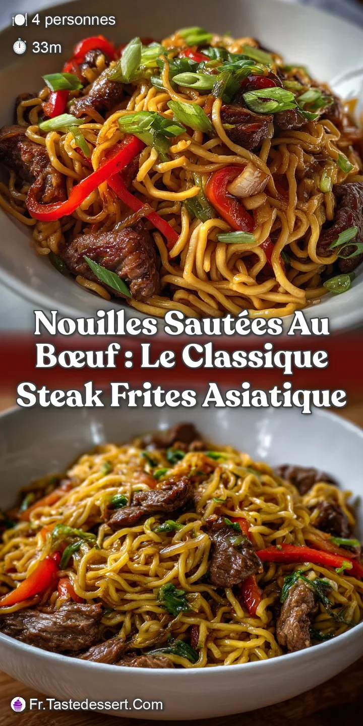 Nouilles Saut&eacute;es au B&oelig;uf : Le Classique Steak Frites Asiatique
