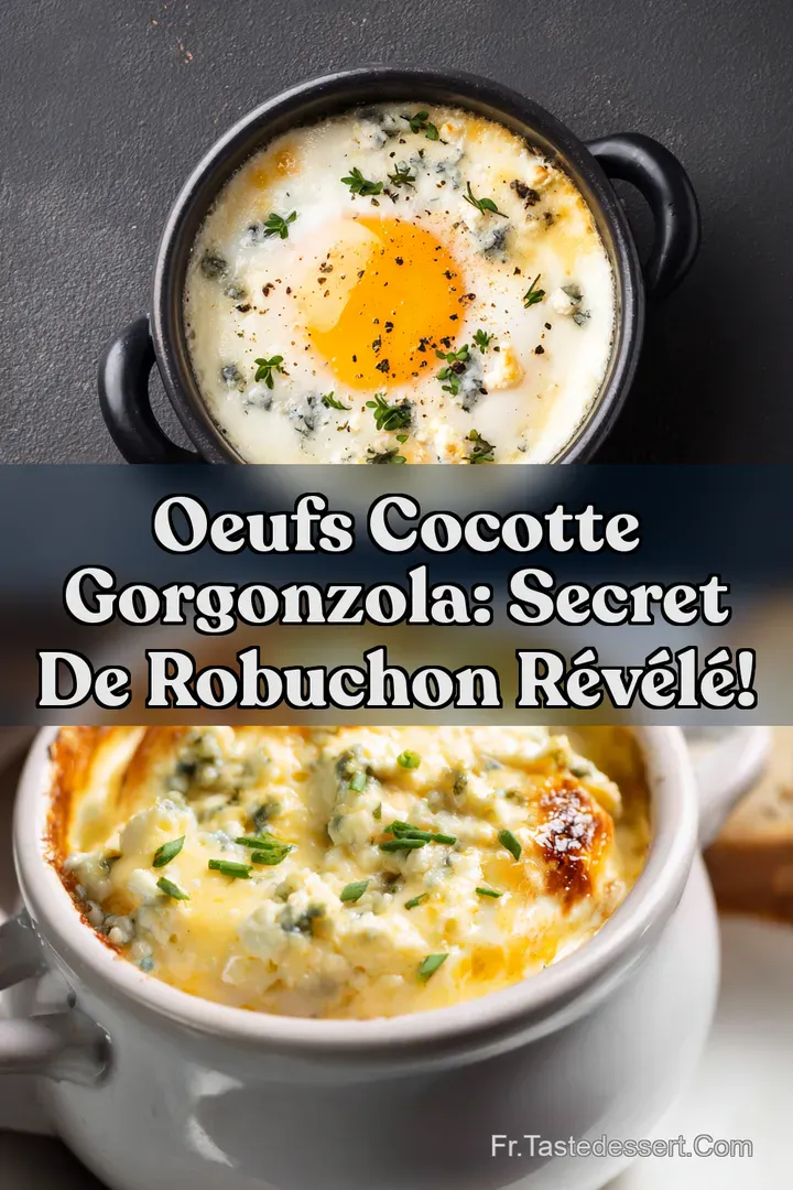 Oeufs Cocotte Gorgonzola: Secret de Robuchon R&eacute;v&eacute;l&eacute;!