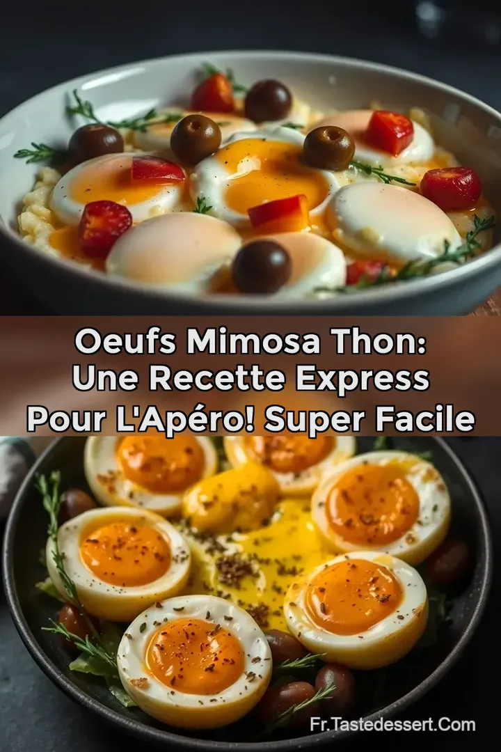 Oeufs Mimosa Thon: Une Recette Express Pour L Ap&eacute;ro! Super Facile