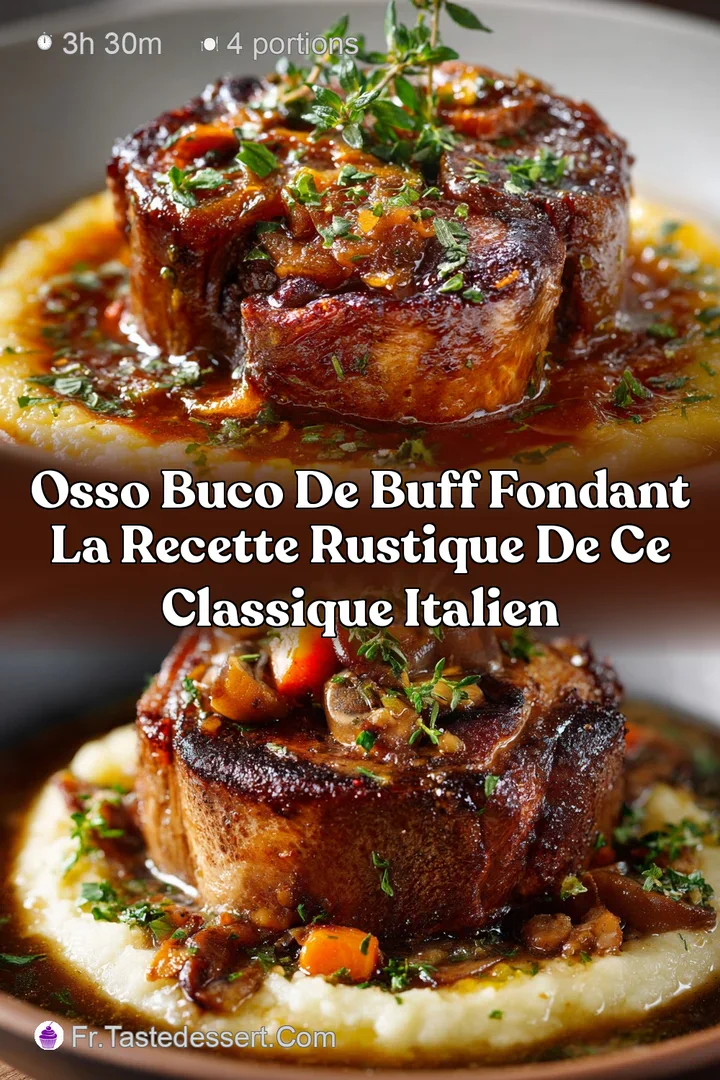 Osso Buco de Buff fondant La recette rustique de ce classique italien