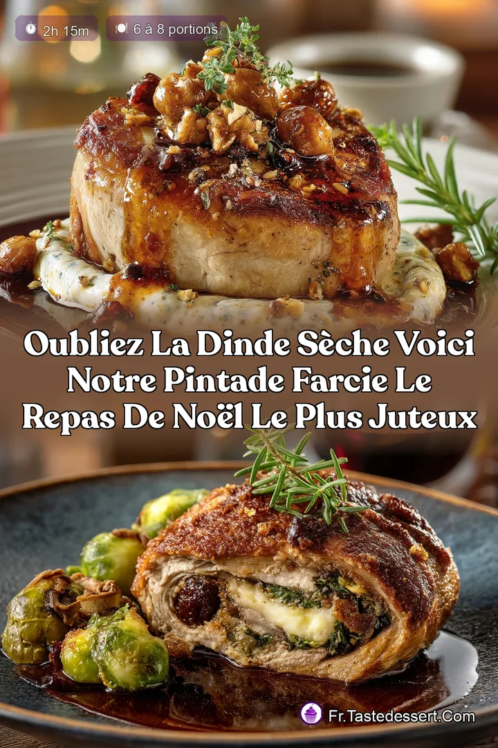 Oubliez la dinde s&egrave;che Voici notre Pintade Farcie le Repas de No&euml;l le plus juteux