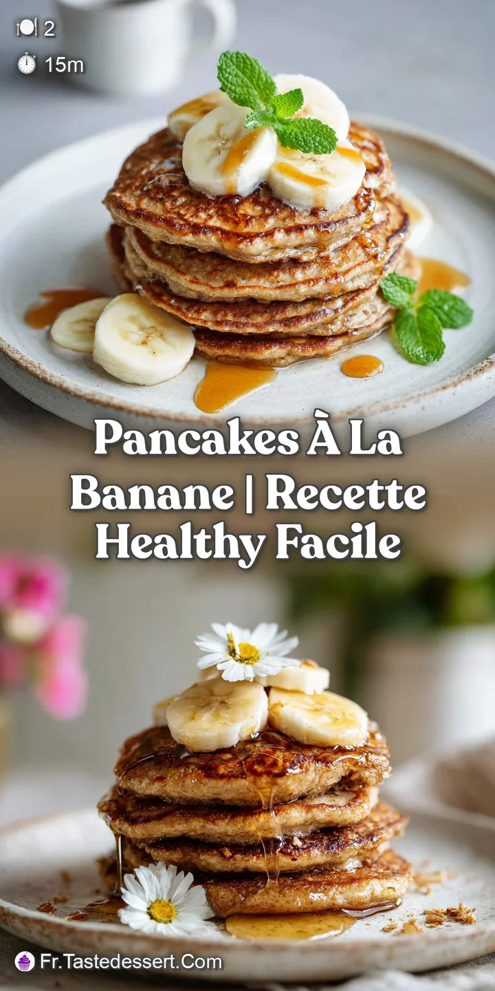 Close-up of a banana pancake showing its moist interior and caramelized edges. Drizzled honey catches the light. Warm, com...