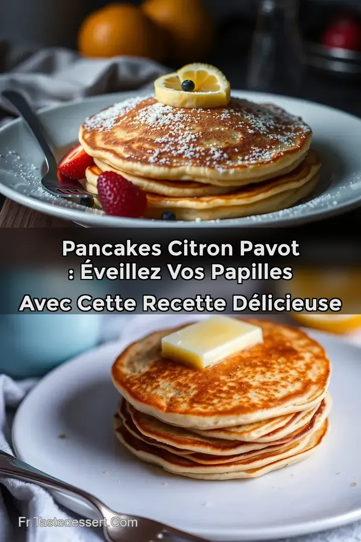 Pancakes Citron Pavot : &Eacute;veillez vos Papilles avec cette Recette D&eacute;licieuse