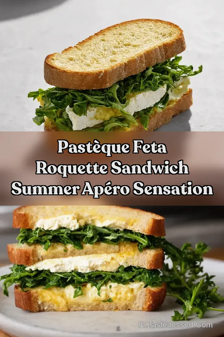 Past&egrave;que Feta Roquette Sandwich Summer Ap&eacute;ro Sensation
