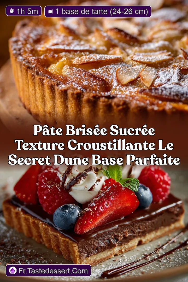 P&acirc;te bris&eacute;e sucr&eacute;e Texture croustillante le secret dune base parfaite