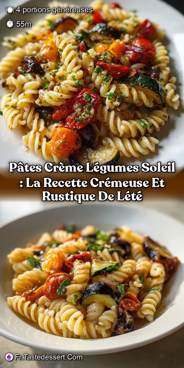 P&acirc;tes Cr&egrave;me L&eacute;gumes Soleil : La Recette Cr&eacute;meuse et Rustique de l&Eacute;t&eacute;