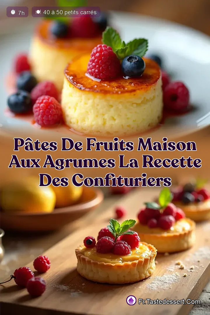 P&acirc;tes de Fruits Maison aux Agrumes La Recette des Confituriers