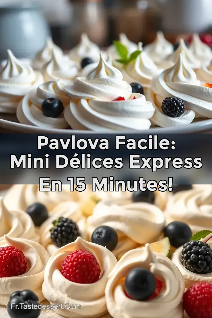 Pavlova Facile: Mini D&eacute;lices Express en 15 Minutes!
