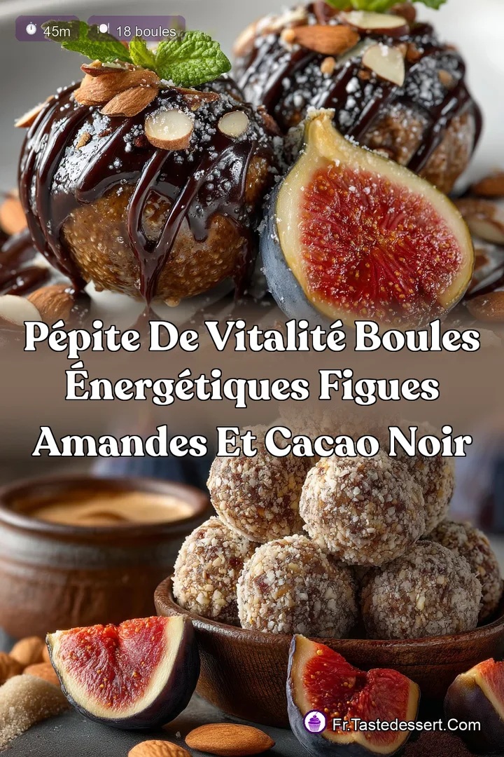 P&eacute;pite de Vitalit&eacute; Boules &Eacute;nerg&eacute;tiques Figues Amandes et Cacao Noir