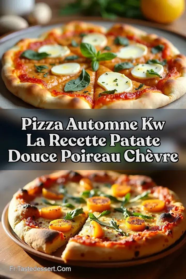 Pizza Automne kw LA recette Patate Douce Poireau Ch&egrave;vre