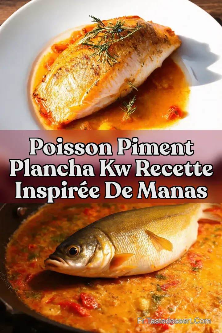 Poisson Piment Plancha kw Recette Inspir&eacute;e de Manas