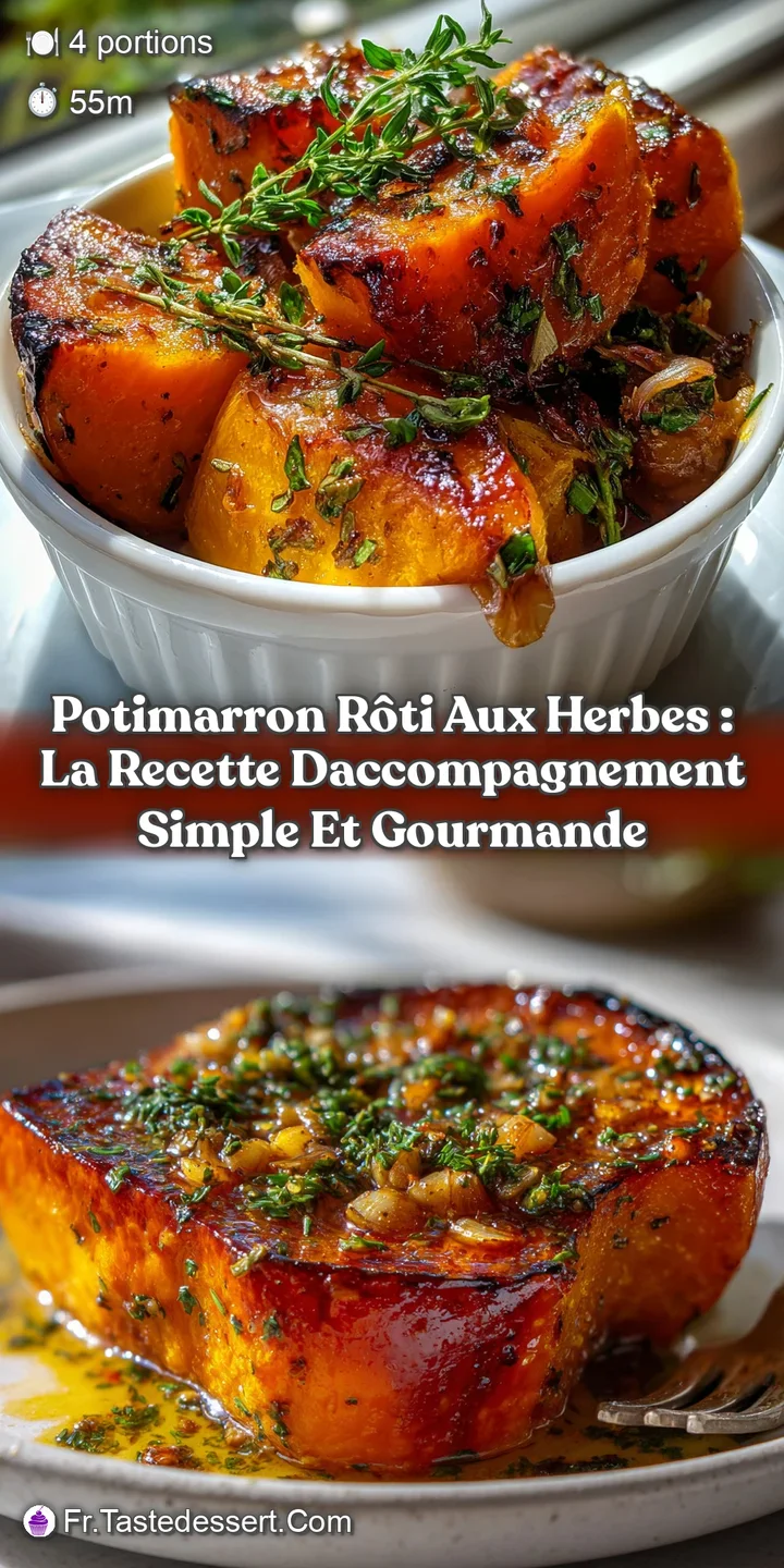 Potimarron r&ocirc;ti aux herbes : la recette daccompagnement simple et gourmande