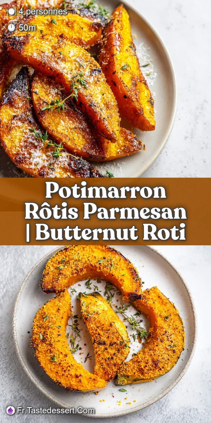 Gros plan sur la chair tendre d'une courge orange et sa cro&ucirc;te de fromage grill&eacute;e, r&eacute;v&eacute;lant une texture fondante.