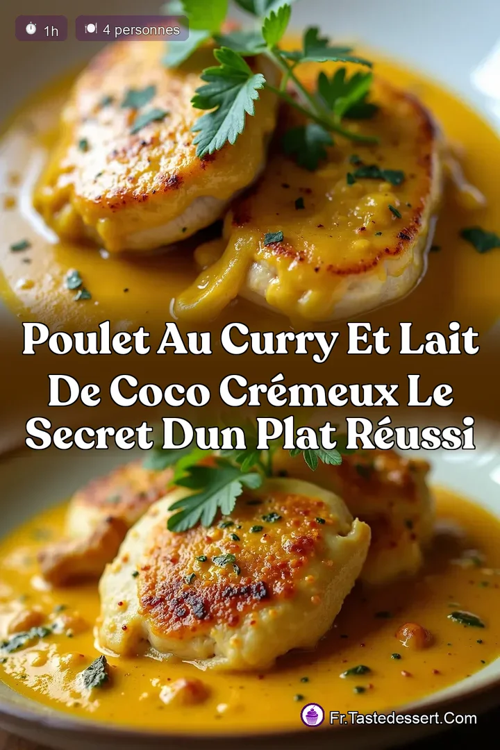 Poulet au curry et lait de coco cr&eacute;meux Le secret dun plat r&eacute;ussi