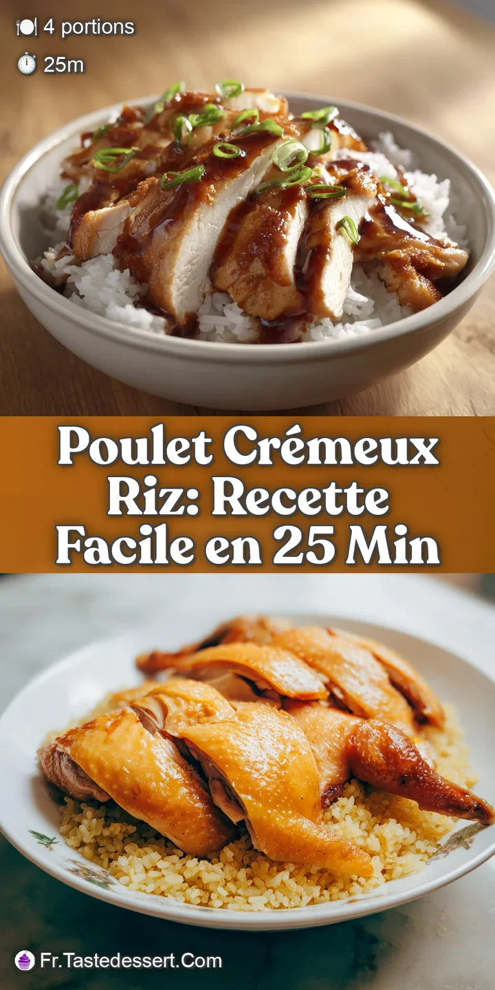 Close-up view of creamy chicken, highlighting tender pieces and flavorful sauce. Steaming and aromatic, with a generous po...