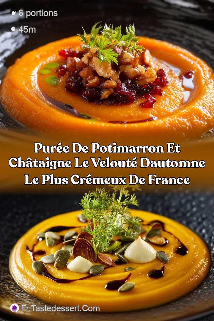 Pur&eacute;e de potimarron et ch&acirc;taigne Le velout&eacute; dautomne le plus cr&eacute;meux de France