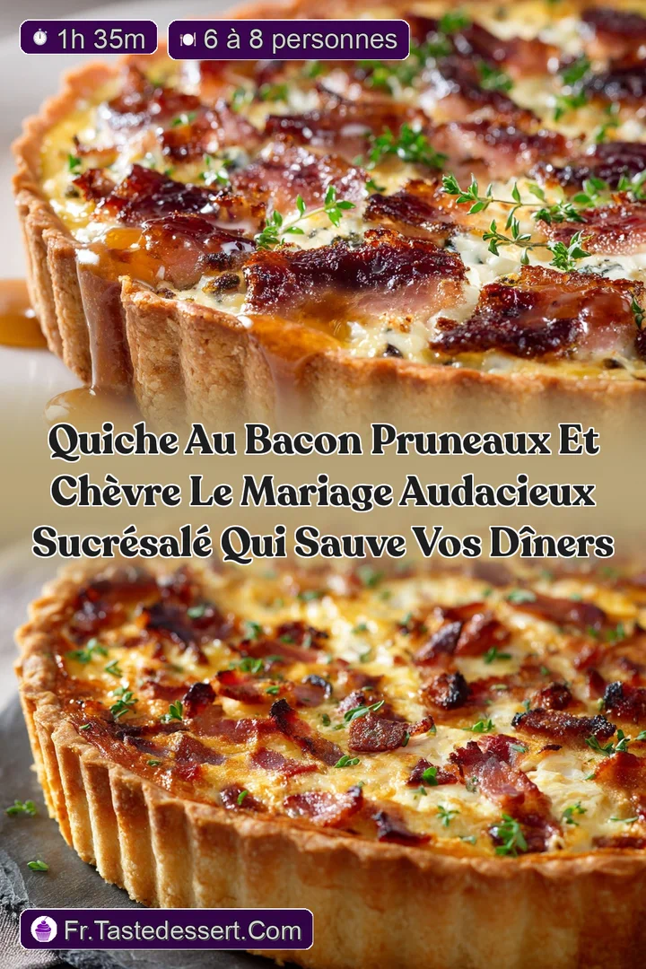 Quiche au bacon pruneaux et ch&egrave;vre le mariage audacieux sucr&eacute;sal&eacute; qui sauve vos d&icirc;ners
