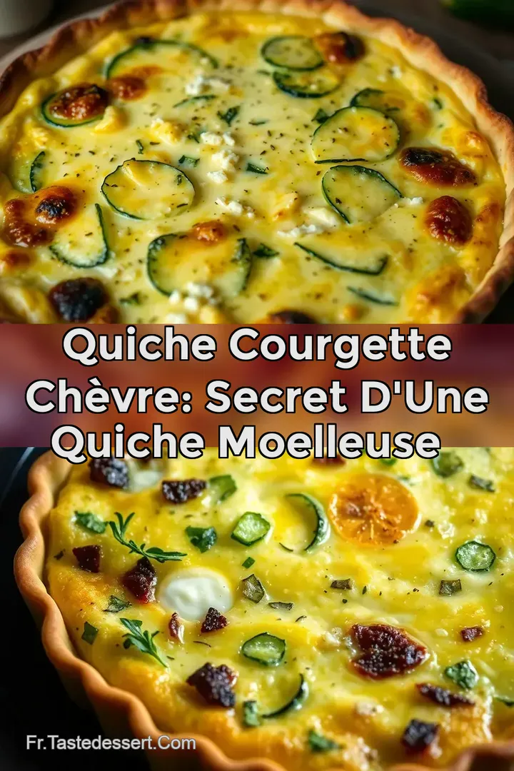 Quiche Courgette Ch&egrave;vre: Secret d une Quiche Moelleuse ☀️