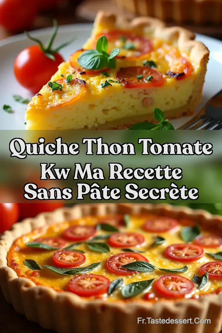 Quiche Thon Tomate kw Ma Recette Sans P&acirc;te Secr&egrave;te
