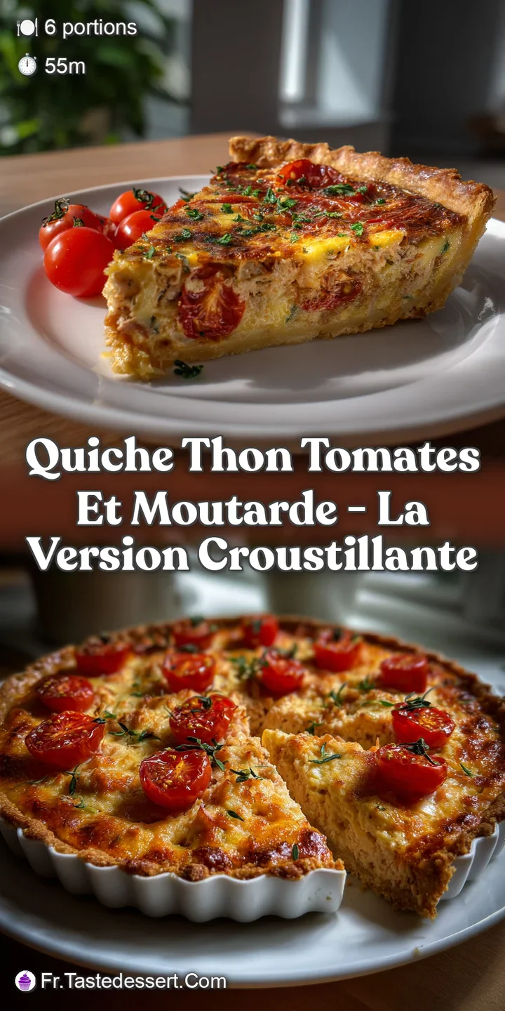 Quiche Thon Tomates Et Moutarde - La Version Croustillante