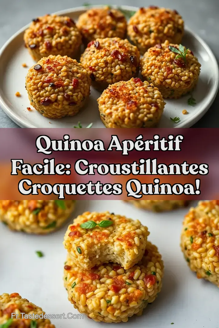 Quinoa Ap&eacute;ritif Facile: Croustillantes Croquettes Quinoa!