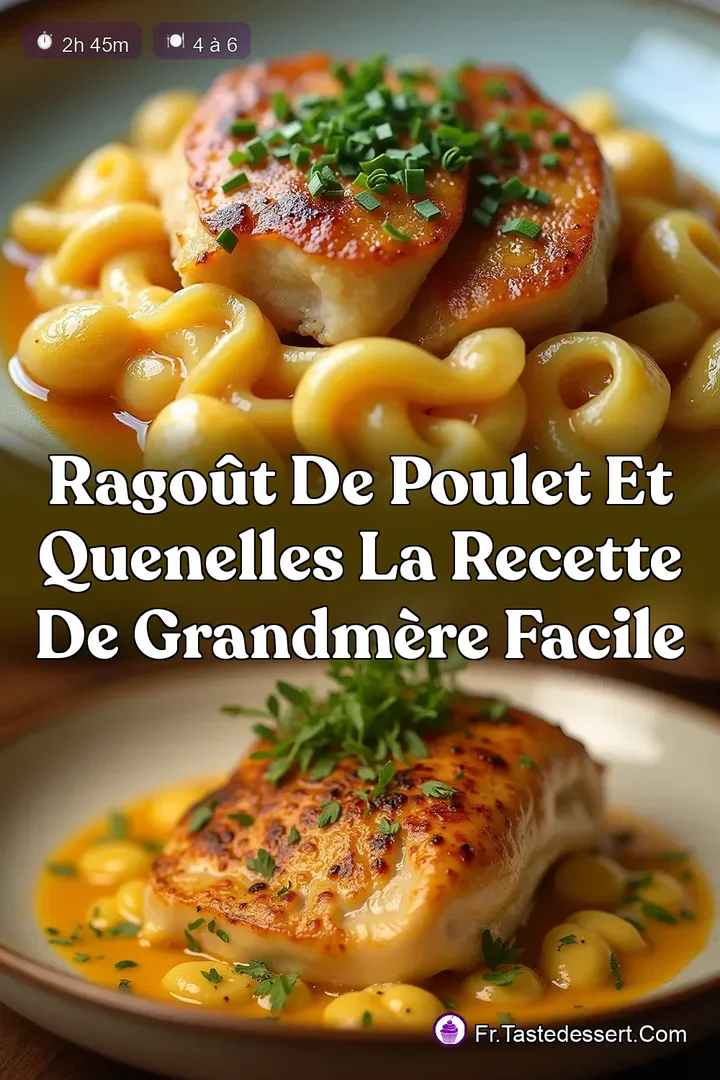 Rago&ucirc;t de Poulet et Quenelles La Recette de GrandM&egrave;re Facile