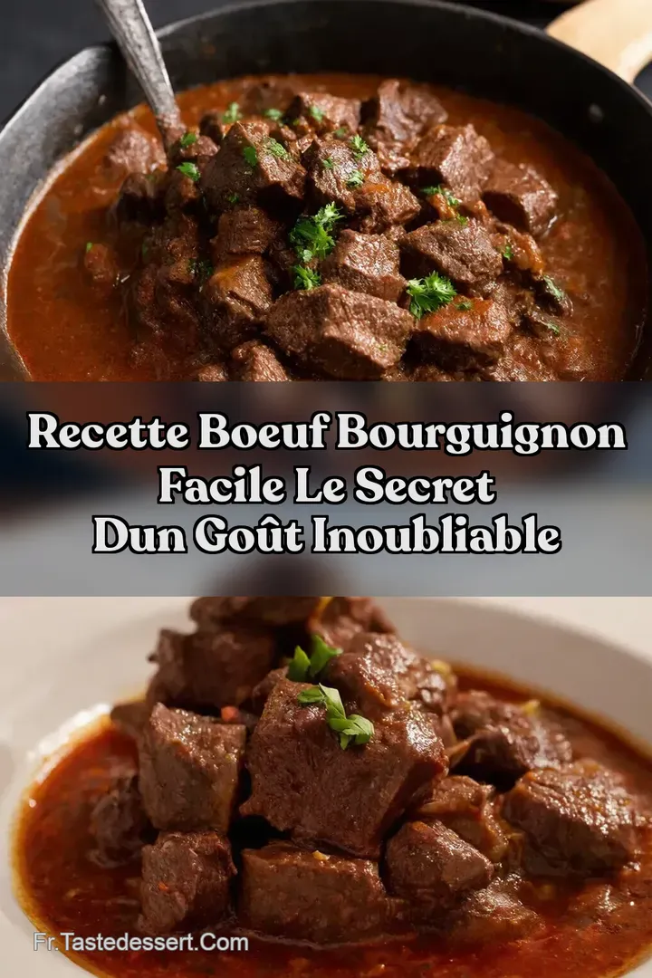 Recette Boeuf Bourguignon Facile Le Secret dun Go&ucirc;t Inoubliable