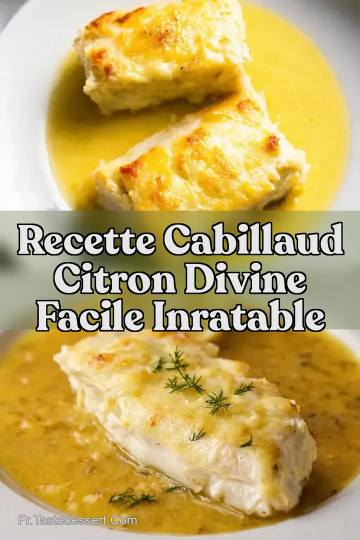 Recette Cabillaud Citron Divine Facile Inratable